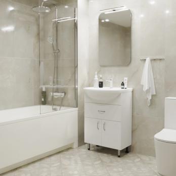 Тумба д/ванной "МИСТРАЛЬ-60" под рак.Уют-60 (ROSA) (ПВХ) (разбор)