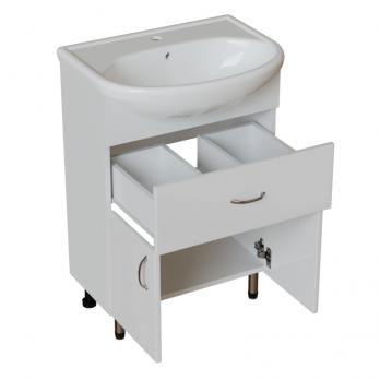 Тумба д/ванной "МИСТРАЛЬ-60" под рак.Уют-60 (ROSA) (ПВХ) (разбор)