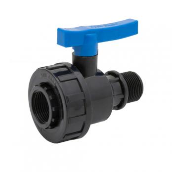 Кран шаровой вн/нар 1 1/4" - 1" ПЭ PN16 ТПК-АКВА