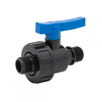 Кран шаровой нар/нар 1 1/4" - 1" ПЭ PN16 ТПК-АКВА