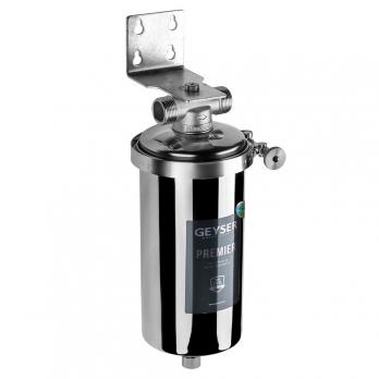 Фильтр магистральный 1'' для хол. и горячей воды 10'' BB ГЕЙЗЕР ПРЕМЬЕР (50754) нерж корпус 304L