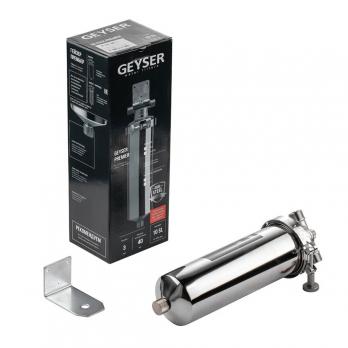 Фильтр магистральный 3/4'' для хол. и горячей воды 10'' SL ГЕЙЗЕР ПРЕМЬЕР (50753)  нерж корпус 304L