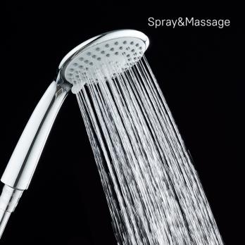 Лейка для душа Milardo 3803F10M18 D76мм, 3 режима хром, пакет