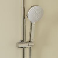 Душевая система 35к IDDIS ZDXSB3Fi06 "Zodiac X" лейка "Тропический душ" пов. излив ХРОМ