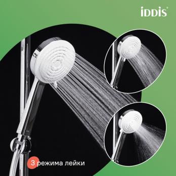 Душевая система 35к IDDIS ZDXSB3Fi06 "Zodiac X" лейка "Тропический душ" пов. излив ХРОМ