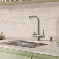 Смеситель для кухни 35к IDDIS UMBBNPFi05 "Umbra" с вых для пит. фильтра выс.пов.излив, п/гайку САТИН