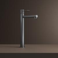 Смеситель для раковины 26к IDDIS DUNGM01i01 "Duna" высокий, литой, под гайку,  ГРАФИТ мат