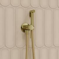 Смеситель с гигиенической лейкой  25к IDDIS 005MGR0i08 встраиваемый ЗОЛОТО матовый