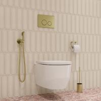 Смеситель с гигиенической лейкой  25к IDDIS 005MGR0i08 встраиваемый ЗОЛОТО матовый