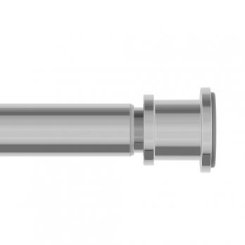 Карниз для ванной хром глянцевый 1,10*-2,00 см  Elegante IDDIS  RSC0120i14 без колец