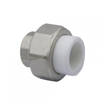 Муфта комб. разъемная, вн 20х1/2" EVER® plast БЕЛЫЙ (Россия) УСИЛЕННАЯ