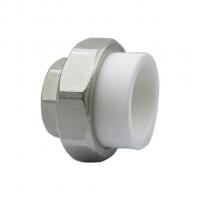 Муфта комб. разъемная, вн 63х2" EVER® plast  БЕЛЫЙ (Россия) УСИЛЕННАЯ