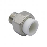 Муфта комб. разъемная, нар 20х1/2'' EVER® plast  БЕЛЫЙ (Россия) УСИЛЕННАЯ