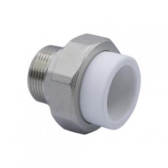 Муфта комб. разъемная, нар 40х1 1/4" EVER® plast  БЕЛЫЙ (Россия) УСИЛЕННАЯ