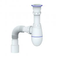 Сифон 1 1/2*40 В220P с гофрой 40*40*50 UNICORN