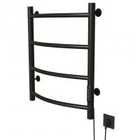 Полотенцесушитель MIXLINE CAPELLA  60х50 (таймер, 201 Вт, 4 перекладины) электрический ЧЕРНЫЙ