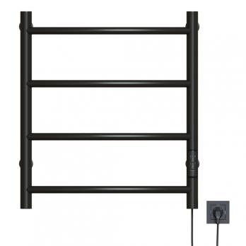 Полотенцесушитель MIXLINE CAPELLA  60х50 (таймер, 201 Вт, 4 перекладины) электрический ЧЕРНЫЙ