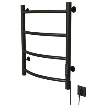 Полотенцесушитель MIXLINE CAPELLA  60х50 (таймер, 201 Вт, 4 перекладины) электрический ЧЕРНЫЙ