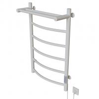 Полотенцесушитель MIXLINE CAPELLA  80х50 (таймер, 336Вт, 5 перекладин + ПОЛКА) электрический БЕЛЫЙ