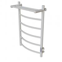 Полотенцесушитель MIXLINE CAPELLA  80х50 (таймер, 336Вт, 5 перекладин + ПОЛКА) электрический БЕЛЫЙ