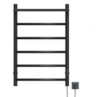 Полотенцесушитель MIXLINE CAPELLA  80х50 (таймер, 336Вт, 5 перекладин + ПОЛКА) электрический ЧЕРНЫЙ