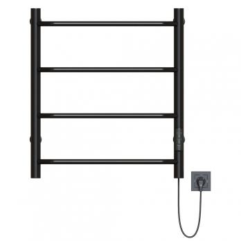 Полотенцесушитель MIXLINE MIRA  60х50 (таймер, 201 Вт, 4 перекладины) электрический ЧЕРНЫЙ