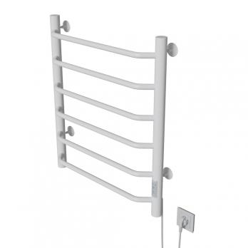 Полотенцесушитель MIXLINE MIRA  80х50 (таймер, 253 Вт, 6 перекладин) электрический БЕЛЫЙ