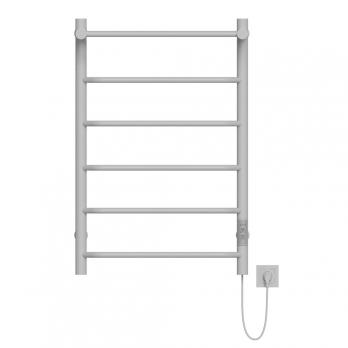 Полотенцесушитель MIXLINE MIRA  80х50 (таймер, 336 Вт, 5 перекладин + ПОЛКА) электрический БЕЛЫЙ