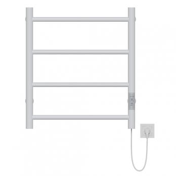 Полотенцесушитель MIXLINE VEGA  60х50 (таймер, 201 Вт, 4 перекладины) электрический БЕЛЫЙ