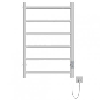 Полотенцесушитель MIXLINE VEGA  80х50 (таймер, 289 Вт, 6 перекладин) электрический БЕЛЫЙ