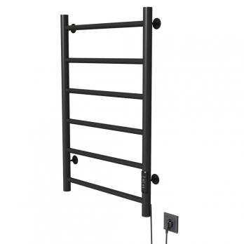 Полотенцесушитель MIXLINE VEGA  80х50 (таймер, 289 Вт, 6 перекладин) электрический ЧЕРНЫЙ