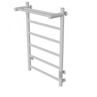 Полотенцесушитель MIXLINE VEGA  80х50 (таймер, 318Вт, 5 перекладин + ПОЛКА) электрический БЕЛЫЙ