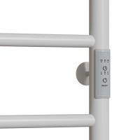 Полотенцесушитель MIXLINE VEGA  80х50 (таймер, 318Вт, 5 перекладин + ПОЛКА) электрический БЕЛЫЙ