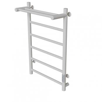 Полотенцесушитель MIXLINE VEGA  80х50 (таймер, 318Вт, 5 перекладин + ПОЛКА) электрический БЕЛЫЙ