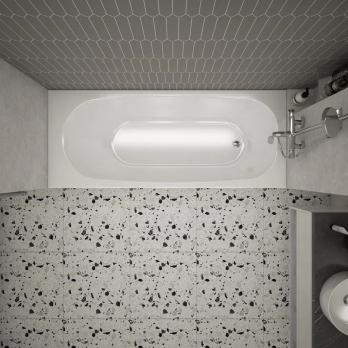 Ванна акриловая  1,7*0,7 "Storm"  (каркас+экран) (Метакам_V.One)