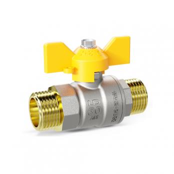 Кран газ шаровой 3/4'' нар/нар бабочка LD PRIDE