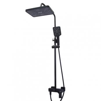 Душевая система 35к HB24575-7 HAIBA лейка "Тропический душ" ЧЕРНЫЙ