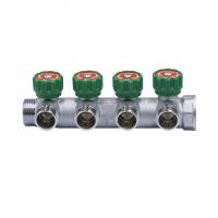 Коллектор 1''x3/4'' (евроконус) с регулировочными вентилями для подачи водоснабжения VRT (4 вых)