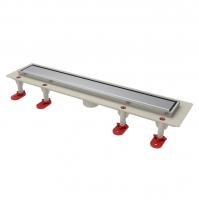 Трап линейный ТП-50.1C-500 решетка и рамка из нерж. стали, с верт. выходом 50 мм