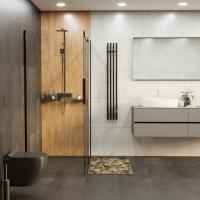 Полотенцесушитель MIXLINE MOON BLACK 120/15 (таймер,206 Вт) электрический ЧЕРНЫЙ