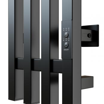 Полотенцесушитель MIXLINE MOON QUADRO BLACK 120/15 (таймер,206 Вт) электрический ЧЕРНЫЙ