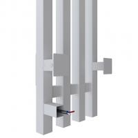 Полотенцесушитель MIXLINE MOON QUADRO WHITE 120/15 (таймер,206 Вт) электрический БЕЛЫЙ