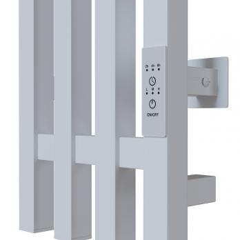 Полотенцесушитель MIXLINE MOON QUADRO WHITE 120/15 (таймер,206 Вт) электрический БЕЛЫЙ