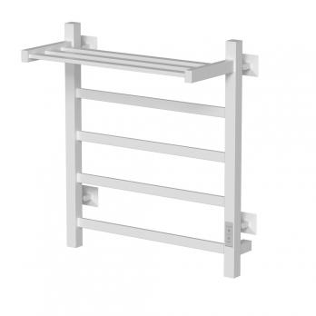 Полотенцесушитель MIXLINE TRIUMPH  60х50 (таймер, 419Вт, 4 перекладины + ПОЛКА) электрический БЕЛЫЙ