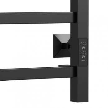 Полотенцесушитель MIXLINE TRIUMPH  60х50 (таймер, 419Вт, 4 перекладины + ПОЛКА) электрический ЧЕРНЫЙ