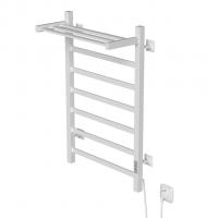 Полотенцесушитель MIXLINE TRIUMPH  80х50 (таймер, 558Вт, 6 перекладин + ПОЛКА) электрический БЕЛЫЙ