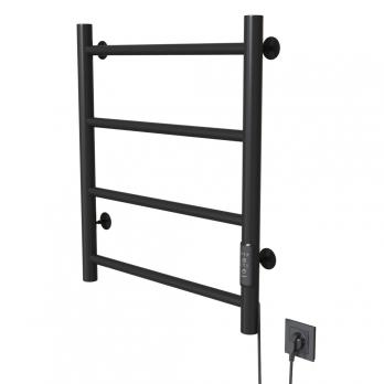 Полотенцесушитель MIXLINE VEGA  60х50 (таймер, 201 Вт, 4 перекладины) электрический ЧЕРНЫЙ