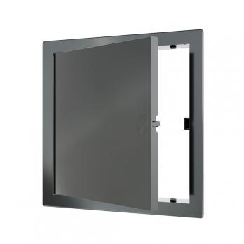 Люк ревизионный пластиковый нажимной  172*172 с  фланцем 150*150  L1515N Gray EVECS