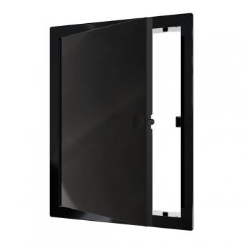 Люк ревизионный пластиковый нажимной  172*222 с  фланцем 150*200  L1520N Black EVECS