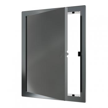 Люк ревизионный пластиковый нажимной  172*222 с  фланцем 150*200 L1520N Gray EVECS